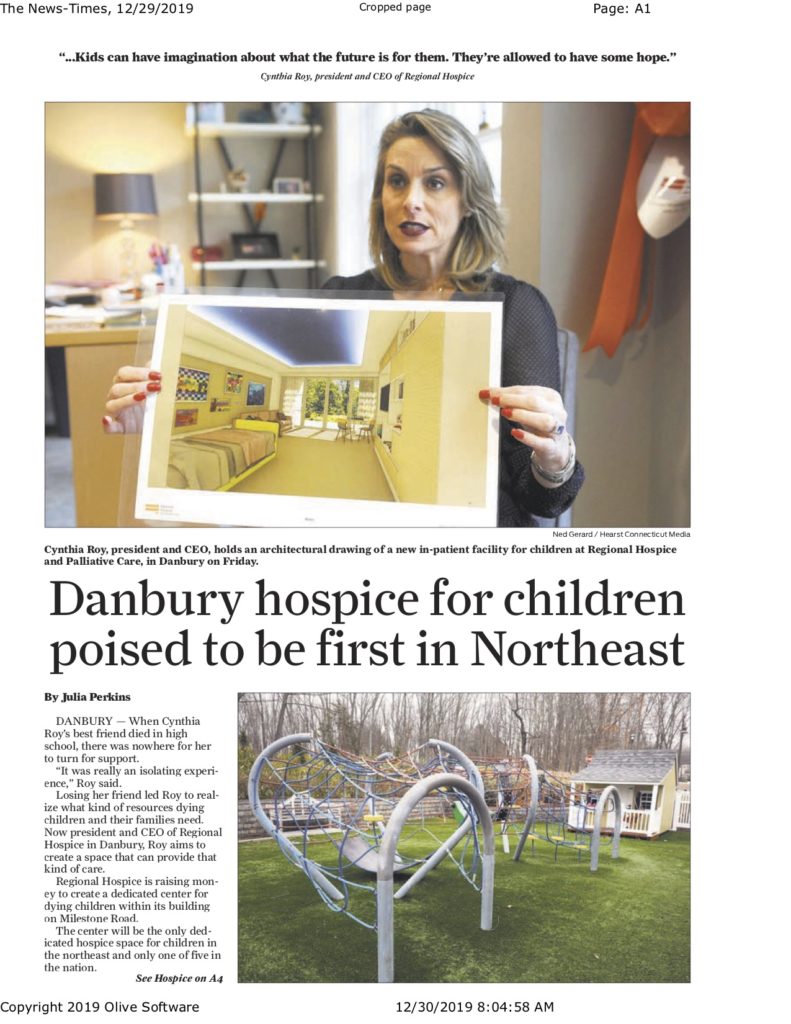 regional hospice danbury news times article